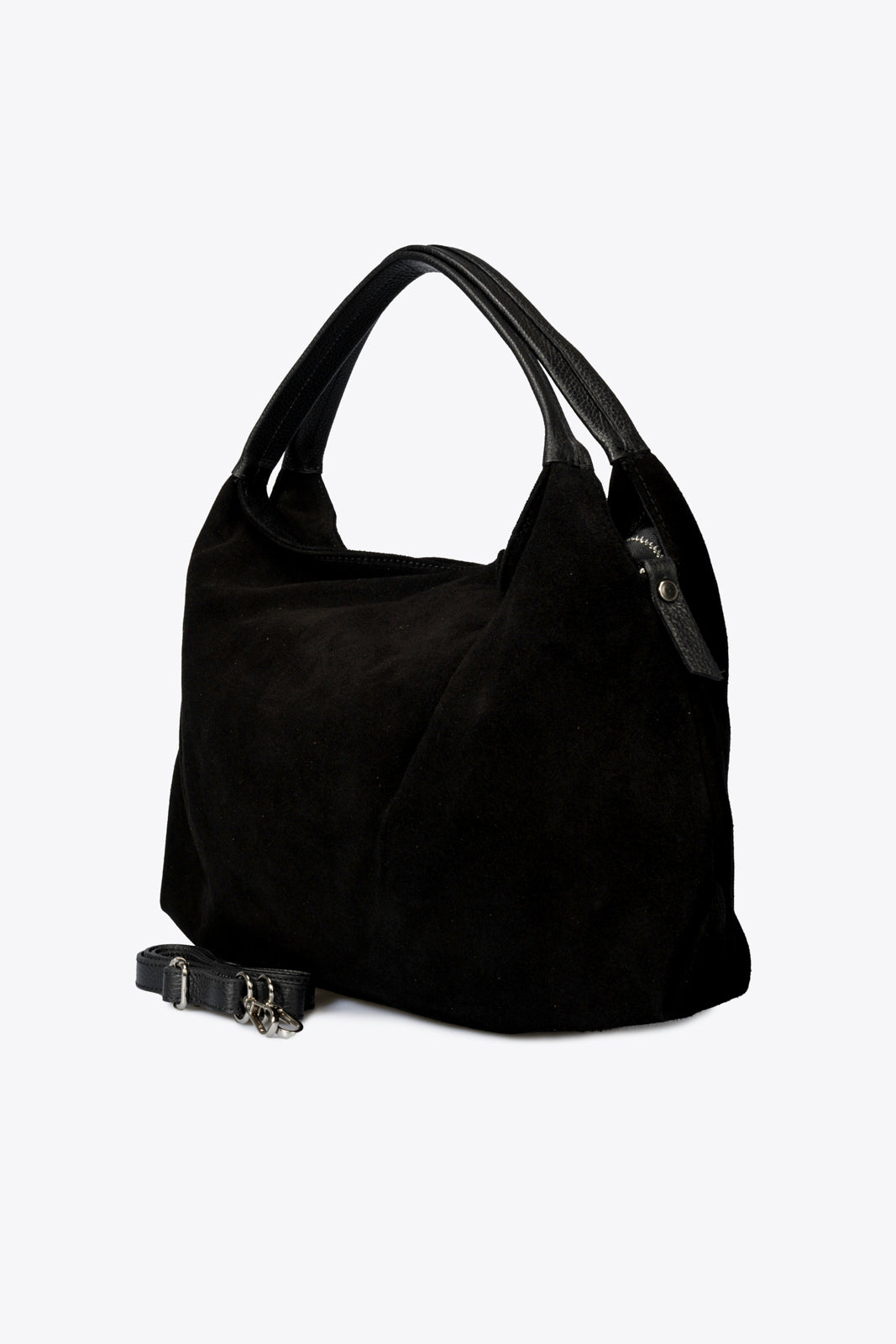 NOEMIE Leather Top Handle Bag - Black