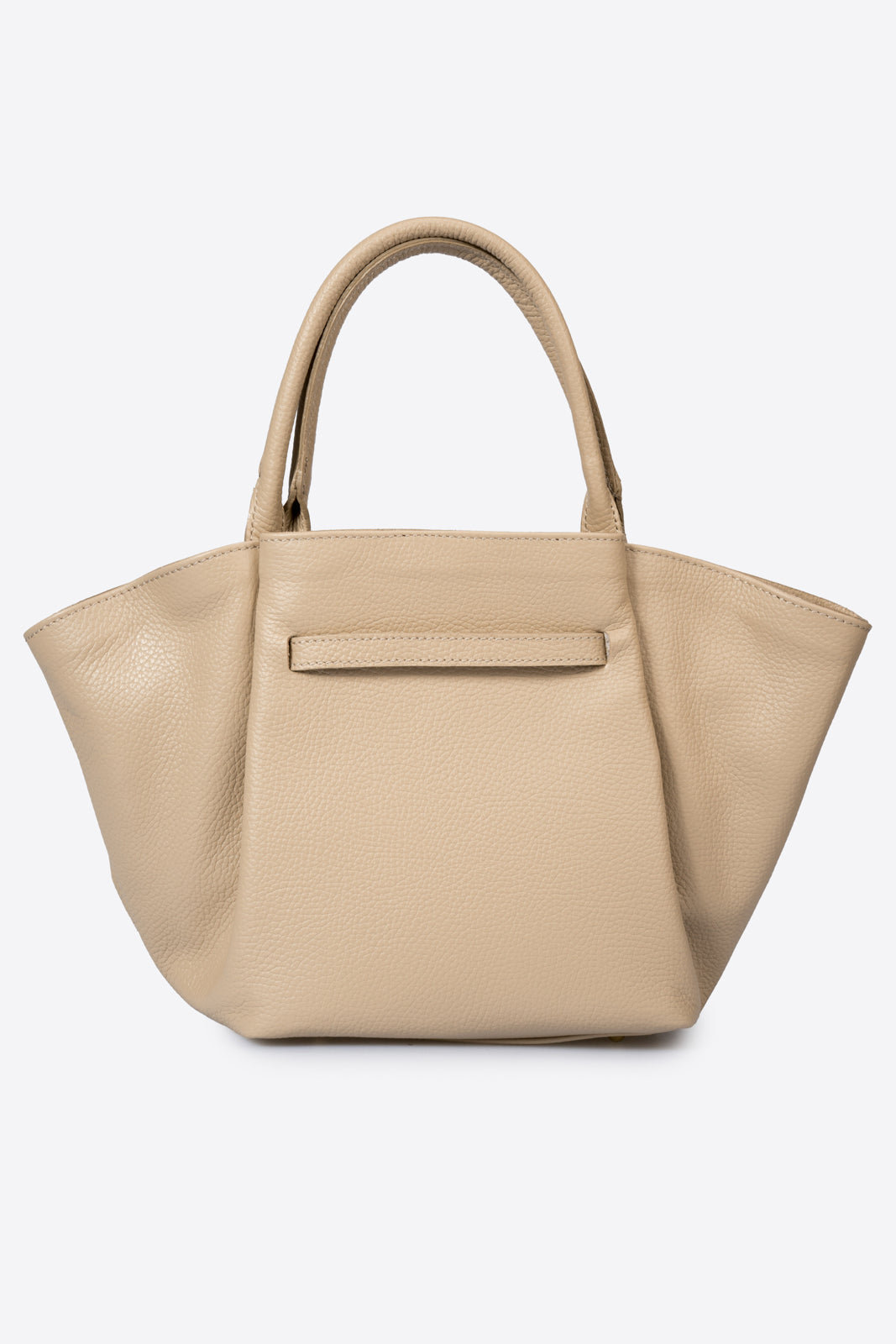 RYAN Leather Top Handle Bag - Taupe