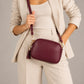 EBE Leather Crossbody Bag - Wine