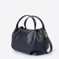 MAYA Leather Top Handle Bag - Blue