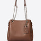ANIKA Leather Top Handle Bag - Brown