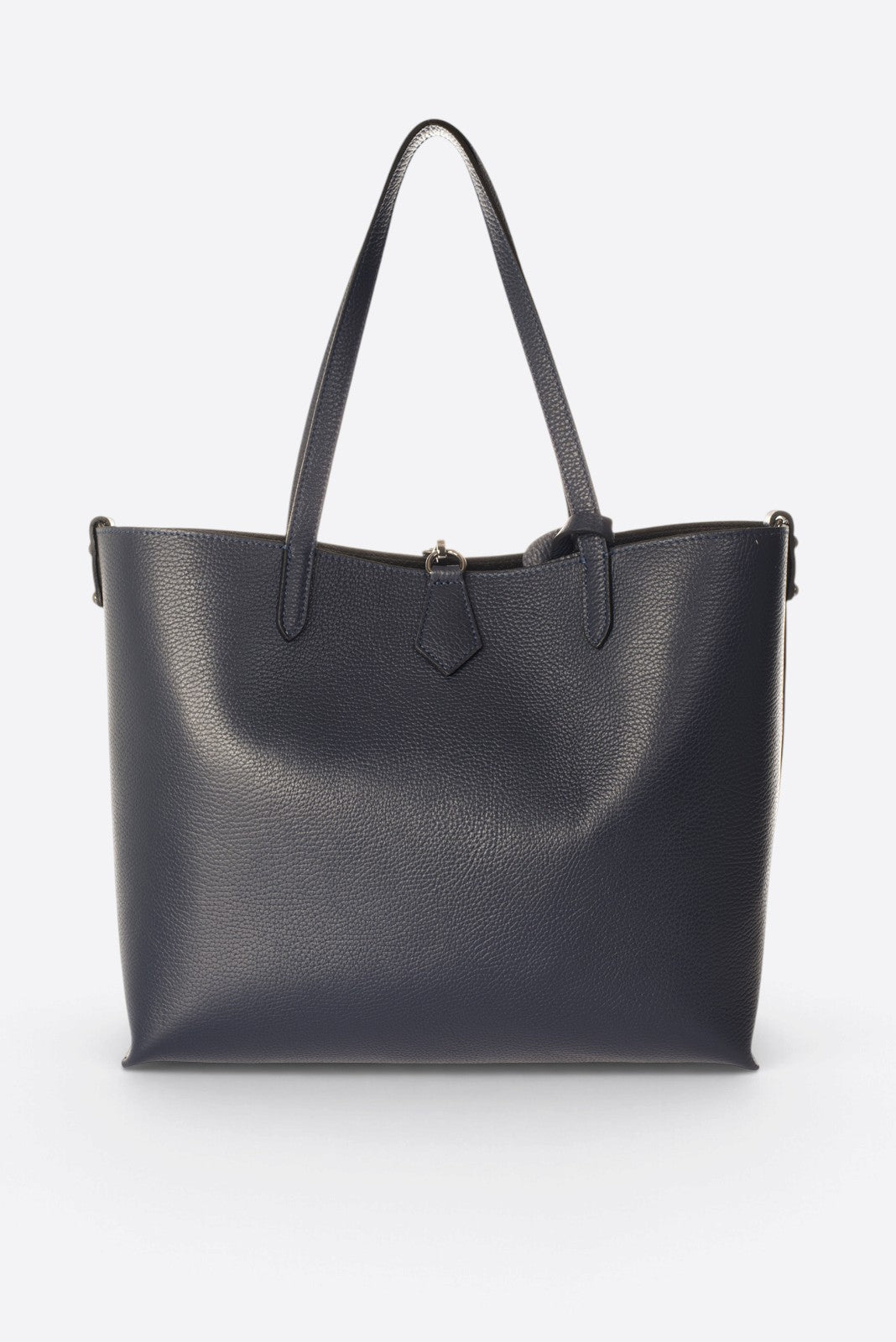 NIOBE Leather Tote Bag - Dark Blue