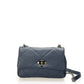 Leather Shoulder Bag 3230 - Blue