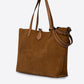 MABEL Leather Tote Bag - Cognac