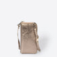 MAVIS Leather Crossbody Bag - Platino