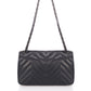 Leather Crossbody Bag SC19032 - Black