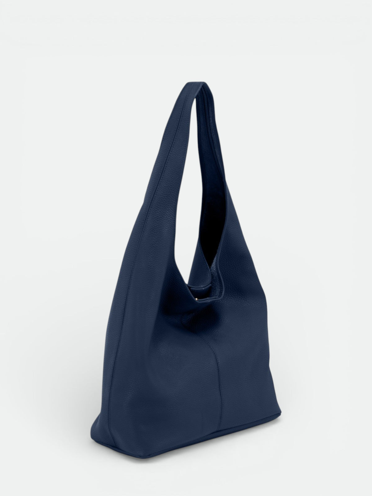 NADIA Leather Top Handle Bag - Blue
