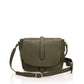 Leather Shoulder Bag 7118 - Olive