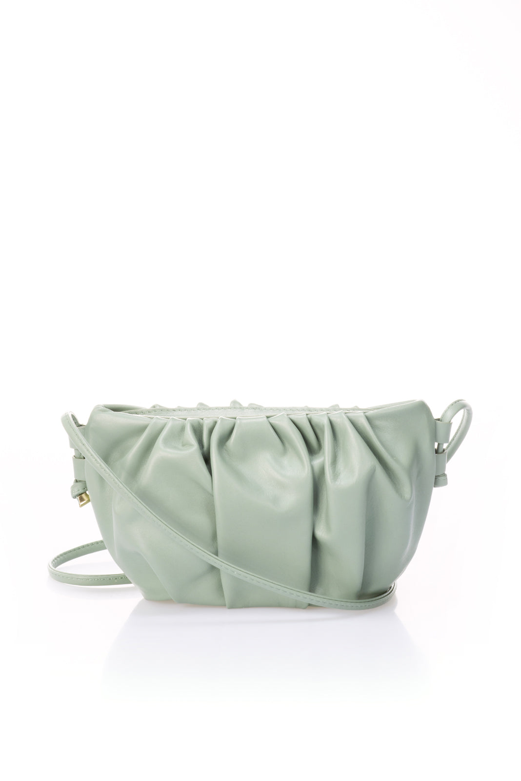 Leather Crossbody Bag 4649 - Mint