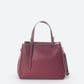 ORIETTA Leather Top Handle Bag - Wine