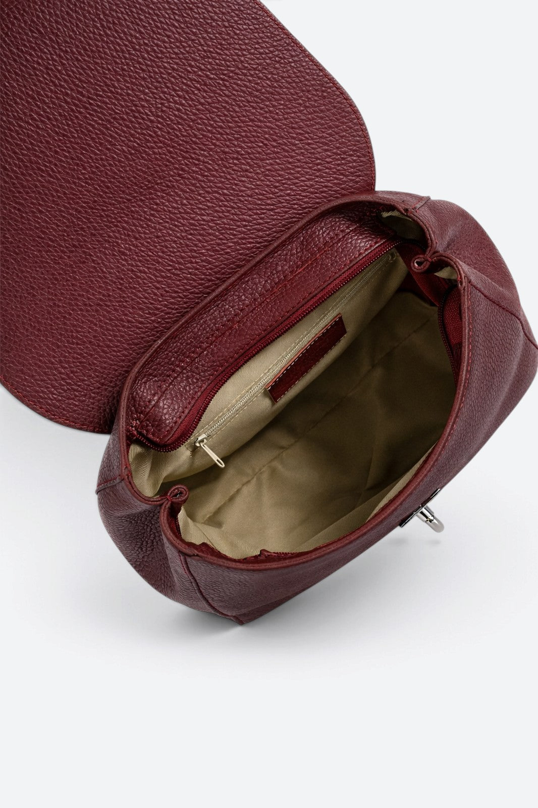 LYRA Leather Backpack - Bordo