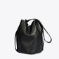 ARIAH Leather Shoulder Bag - Black