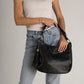 UMA Leather Top Handle Bag - Black