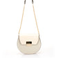 CAROLYN Leather Crossbody Bag - Marmo