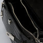 LEA Leather Top Handle Bag - Black