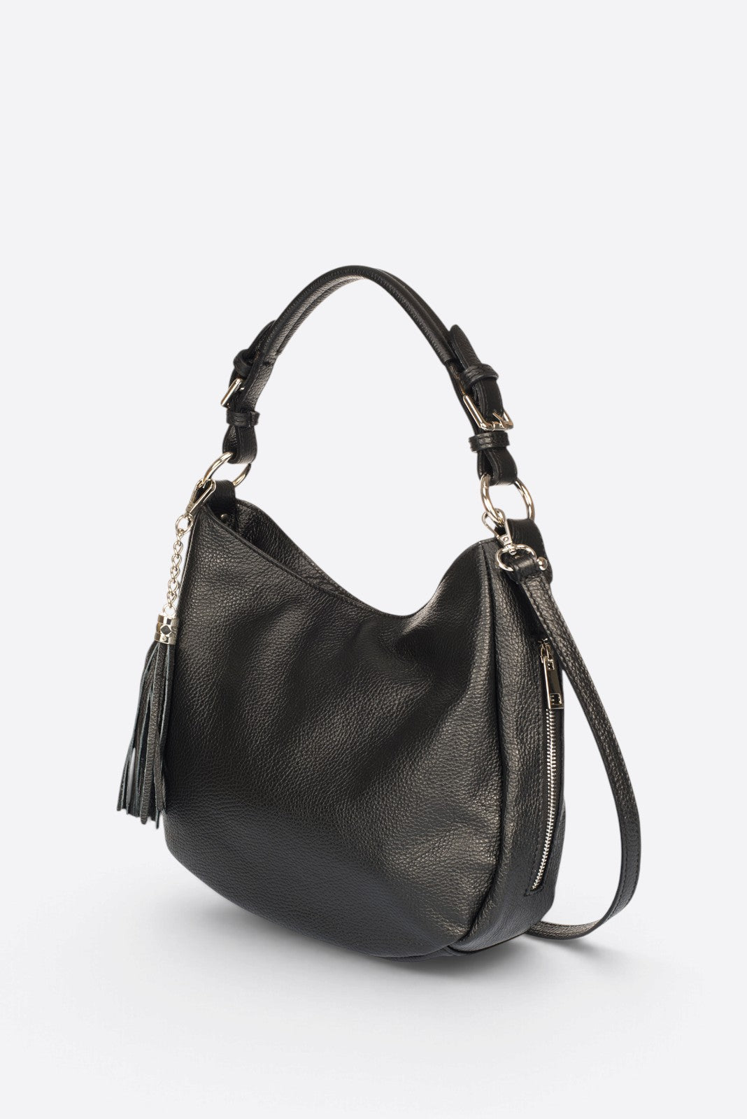 UMA Leather Top Handle Bag - Black