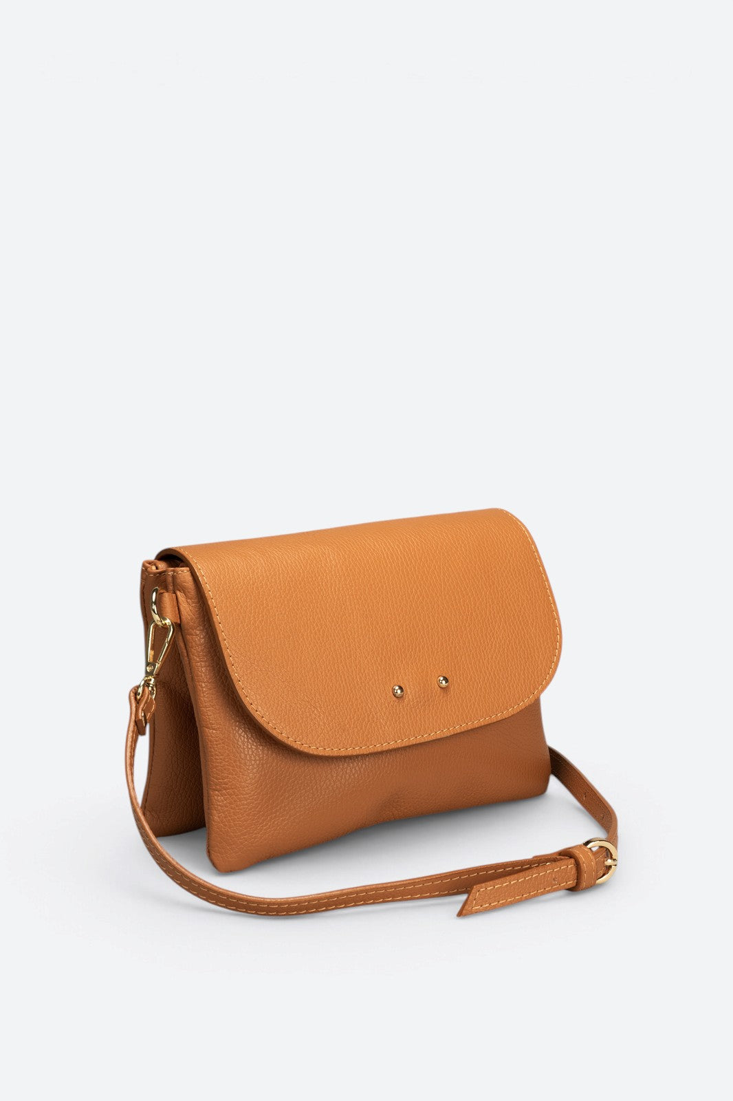 ELLA Leather Crossbody Bag - Cuoio
