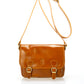 Leather Top Handle Bag 8037 - Cognac