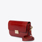 JUNO Leather Crossbody Bag - Bordo