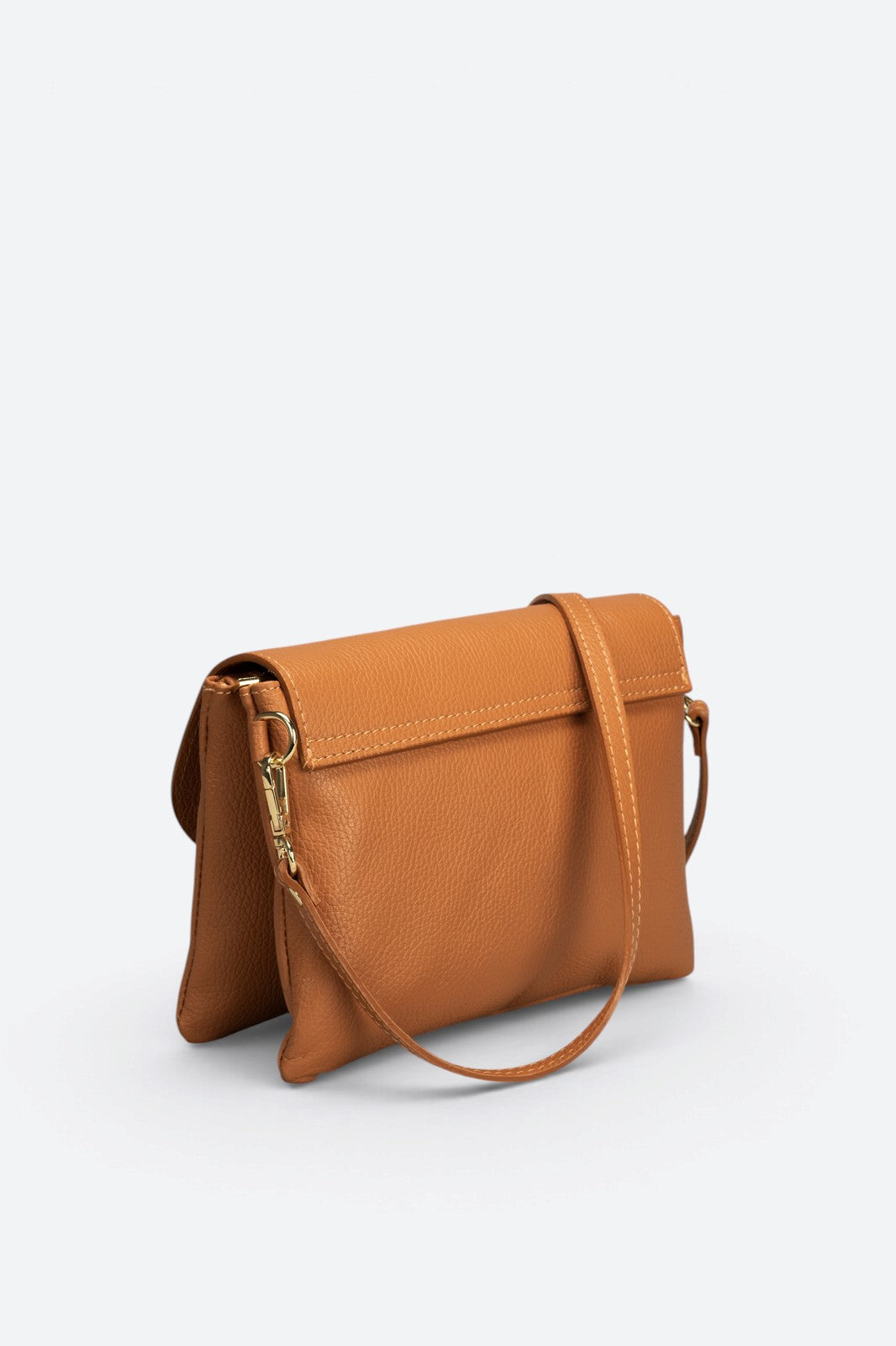 ELLA Leather Crossbody Bag - Cuoio