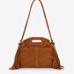 CINZIA Leather Top Handle Bag - Cognac