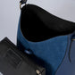 ROSELLA Leather Top Handle Bag - Blue