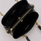 AURORA Leather Top Handle Bag - Black