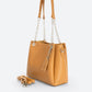ANIKA Leather Top Handle Bag - Cuoio