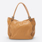 VINNIE Leather Shoulder Bag - Cognac