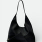 Leather Shoulder Bag 2316 - Black
