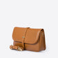 AMALFI Leather Crossbody Bag - Cognac