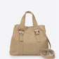 PIPER Leather Top Handle Bag - Cappuccino
