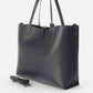 NIOBE Leather Tote Bag - Dark Blue