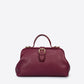 OPHELIE Leather Top Handle Bag - Bordo