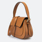 EDNA Leather Shoulder Bag - Cuoio