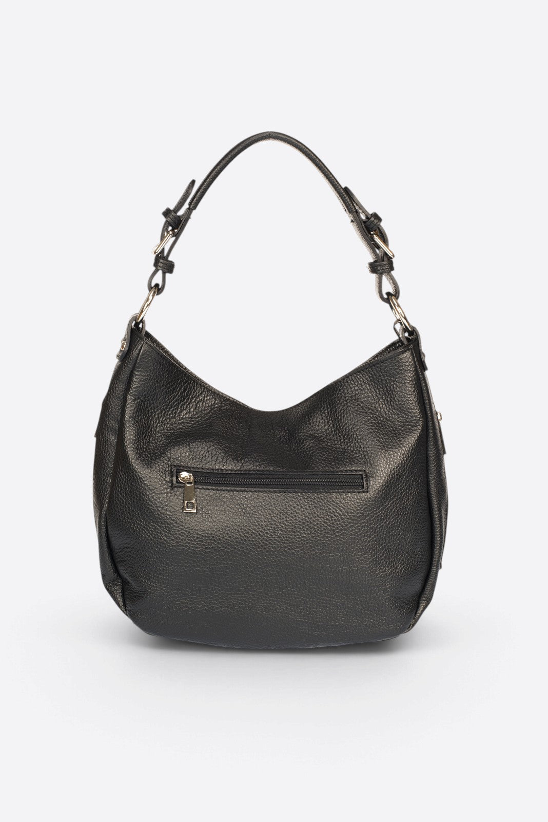 UMA Leather Top Handle Bag - Black