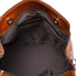 Leather Crossbody Bag 8358 - Cognac