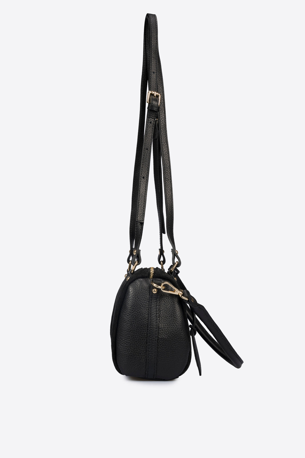 NOOR Leather Bowling Bag - Black