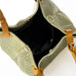 Leather Shoulder Bag 9991 - Olive