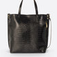 BRENDA Leather Shoulder Bag - Black