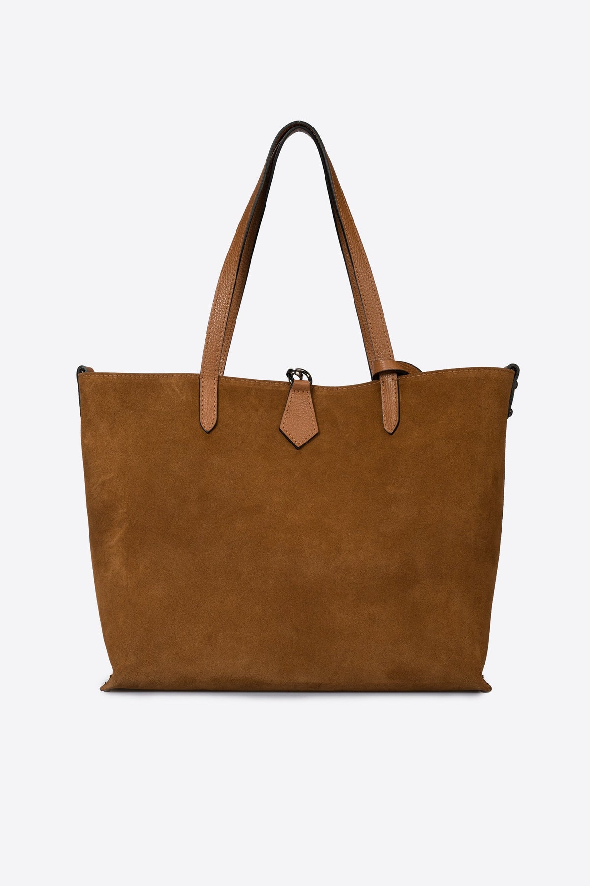MABEL Leather Tote Bag - Cognac