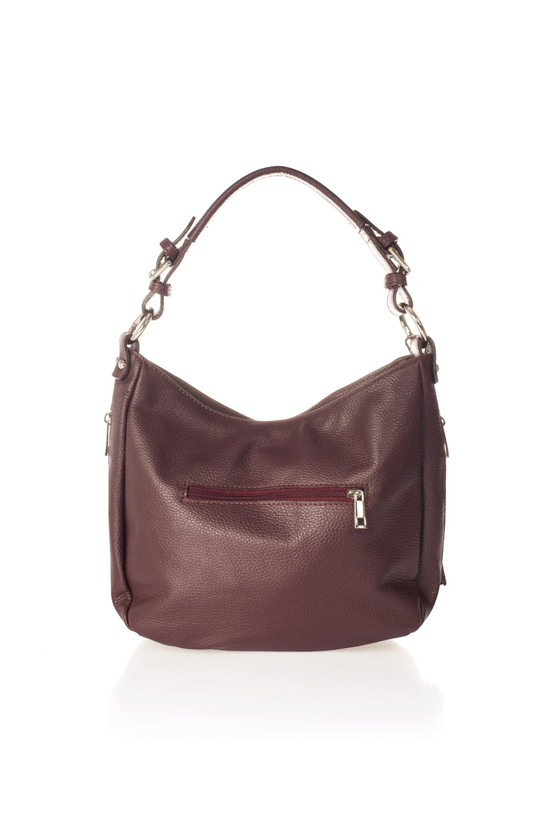 UMA Leather Top Handle Bag - Wine