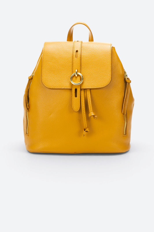 MAEVE Leather Backpack - Cuoio
