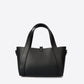 GAIA Leather Top Handle Bag - Black