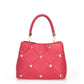 CAROLA Leather Top Handle Bag - Fuxia