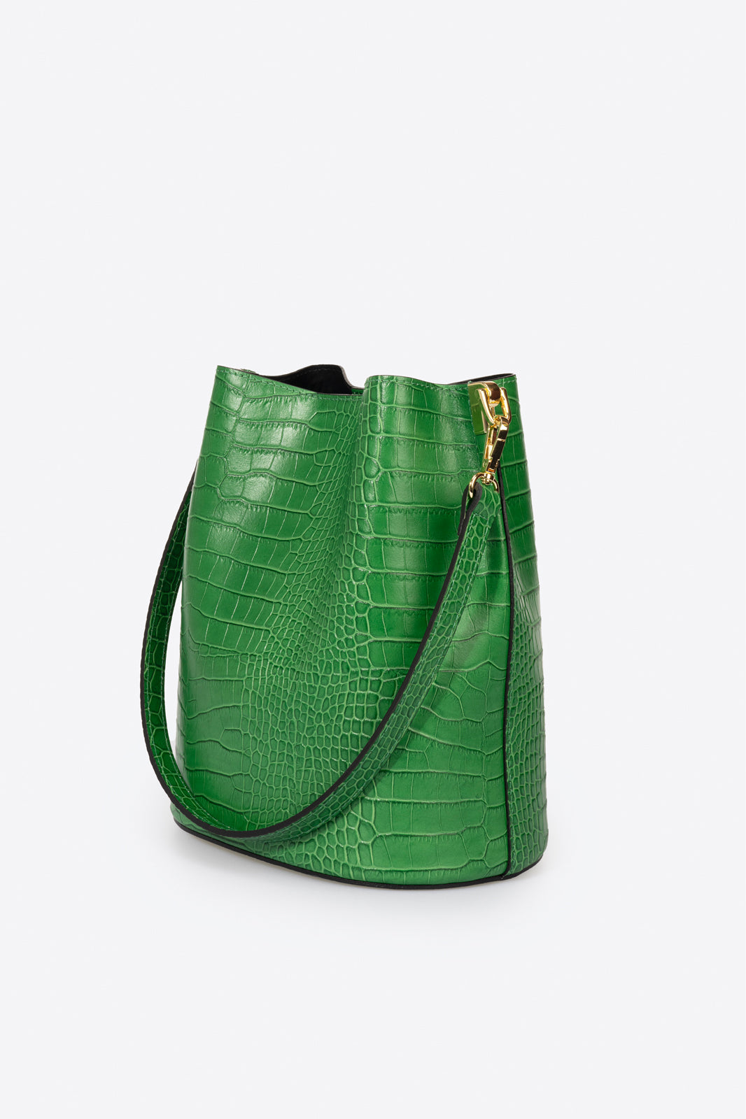CAPRICE Leather Shoulder Bag - Verde Mela