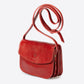 Leather Crossbody Bag 1045 - Red