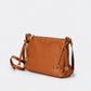 CASIA Leather Crossbody Bag - Cuoio