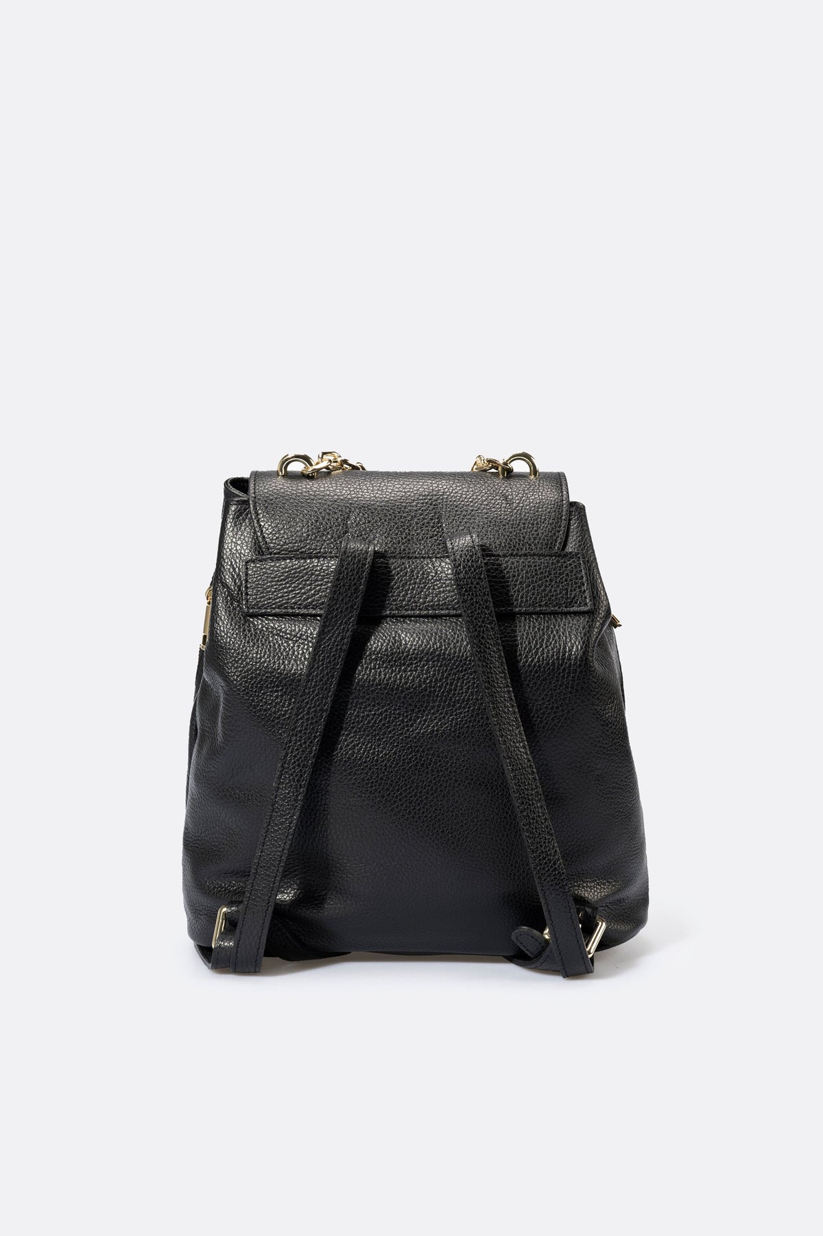 CORA Leather Backpack - Black