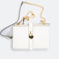 Leather Crossbody Bag 3674 - White